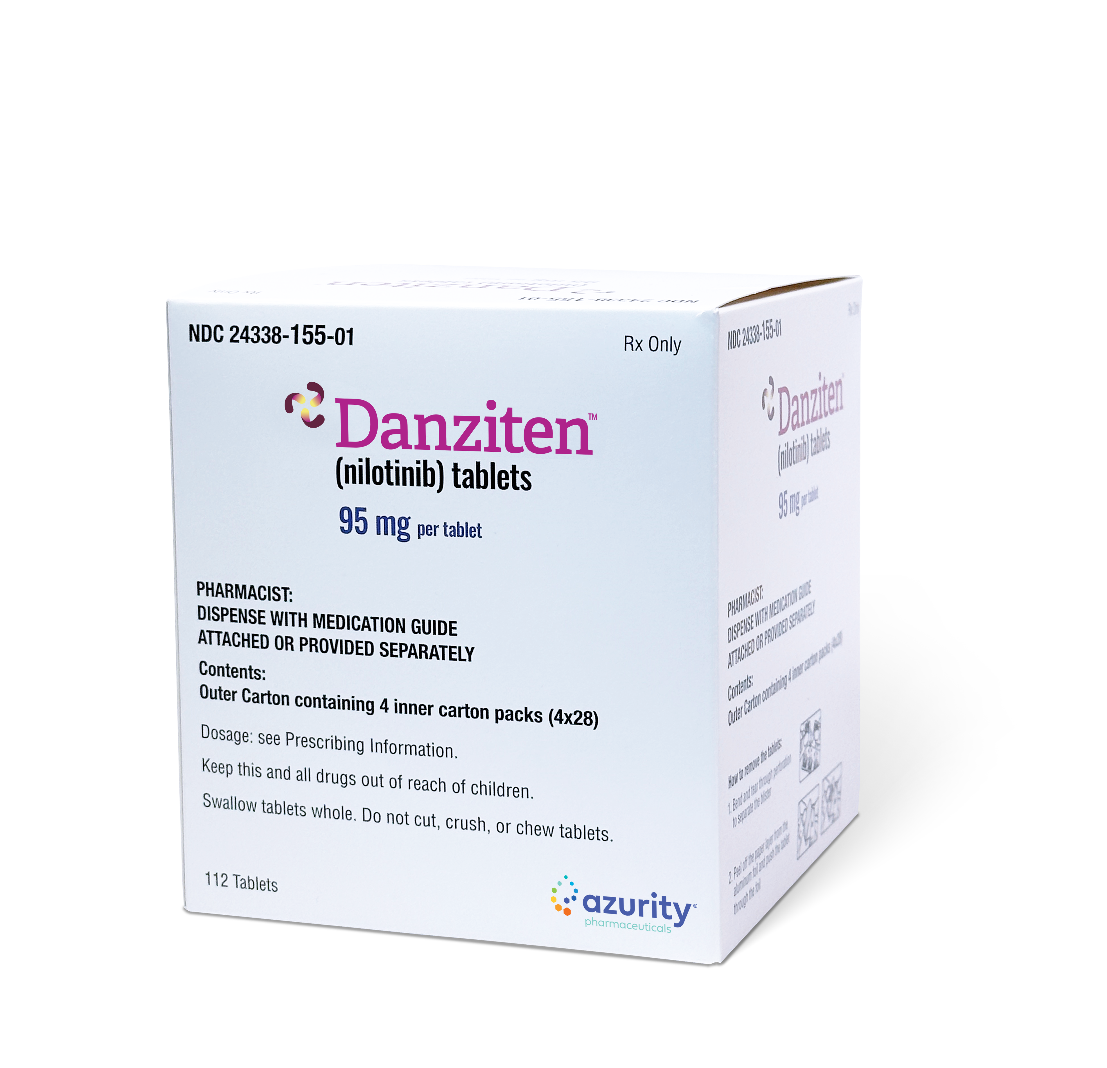 Danziten (nilotinib) tablets 95 mg per tabler